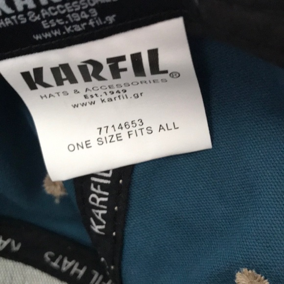 Forest Green & Brown cap - Picture 2 of 4